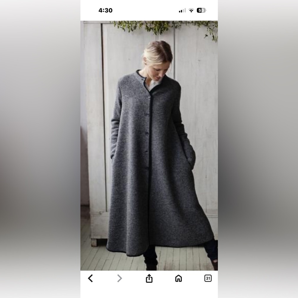 Chic Dark Gray Coat